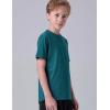 image5 Pack Boys Athletic Shirts Youth Activewear Dry Fit Tshirts for Kids Short Sleeve Tees Bulk Athletic Performance ClothingGrayTealMaroonCharcoalNavy Blue