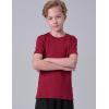image5 Pack Boys Athletic Shirts Youth Activewear Dry Fit Tshirts for Kids Short Sleeve Tees Bulk Athletic Performance ClothingNavyBlackCharcoalMaroonDark Teal