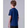 image5 Pack Boys Athletic Shirts Youth Activewear Dry Fit Tshirts for Kids Short Sleeve Tees Bulk Athletic Performance ClothingNavyBlackCharcoalMaroonDark Teal
