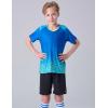 image5 Pack Boys Athletic Shirts Youth Activewear Dry Fit Tshirts for Kids Short Sleeve Tees Bulk Athletic Performance ClothingRedPinkRoyalLight BlueNeon Green