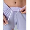 image5Pack Womens Athletic Shorts Mesh Basketball Ladies Active Loose PullOn Shorts with Zipper Pockets 5quot InseamBlackPinkGrayGreenLilac