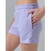 image5Pack Womens Athletic Shorts Mesh Basketball Ladies Active Loose PullOn Shorts with Zipper Pockets 5quot InseamBlackPinkGrayGreenLilac