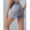 image5Pack Womens Athletic Shorts Mesh Basketball Ladies Active Loose PullOn Shorts with Zipper Pockets 5quot InseamBlackPinkGrayGreenLilac