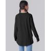 image2Pack Girls Loose Fit Long Sleeve Tunic Tops with Pockets and Thumb Holes Casual T Shirts for Tween KidsBlackHot Pink