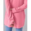 image2Pack Girls Loose Fit Long Sleeve Tunic Tops with Pockets and Thumb Holes Casual T Shirts for Tween KidsPinkBaby Blue