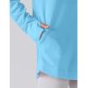 image2Pack Girls Loose Fit Long Sleeve Tunic Tops with Pockets and Thumb Holes Casual T Shirts for Tween KidsPinkBaby Blue