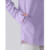 image2Pack Girls Loose Fit Long Sleeve Tunic Tops with Pockets and Thumb Holes Casual T Shirts for Tween KidsPinkLavender