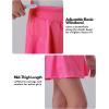 image3 Pack Girls Athletic Skirts with Builtin Shorts and Pockets Youth Kids Uniform Skorts Tennis Golf RunningAquaLilacHot Pink