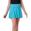 image3 Pack Girls Athletic Skirts with Builtin Shorts and Pockets Youth Kids Uniform Skorts Tennis Golf RunningAquaLilacHot Pink