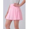 image3 Pack Girls Athletic Skirts with Builtin Shorts and Pockets Youth Kids Uniform Skorts Tennis Golf RunningBlackWhitePink