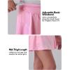 image3 Pack Girls Athletic Skirts with Builtin Shorts and Pockets Youth Kids Uniform Skorts Tennis Golf RunningBlackWhitePink