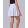 image3 Pack Girls Athletic Skirts with Builtin Shorts and Pockets Youth Kids Uniform Skorts Tennis Golf RunningBlackWhitePink
