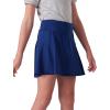 image3 Pack Girls Athletic Skirts with Builtin Shorts and Pockets Youth Kids Uniform Skorts Tennis Golf RunningNavyLavenderPeach Pink