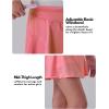 image3 Pack Girls Athletic Skirts with Builtin Shorts and Pockets Youth Kids Uniform Skorts Tennis Golf RunningNavyLavenderPeach Pink