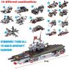 image570 PCS Robots Building for Kids  Build a Robot Construction Bricks Mecha Assembly Toys Vehicle Sets Compatible with Lego Gift for Boys Girls 612Aircraft Carrier