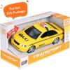 imageLiberty Imports Friction Powered Yellow Taxi Toy Car with Lights and Sounds  Push Car for Toddler and Children 95Inch