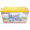 imageLiberty Imports Police Station Big Building Blocks 137 Pieces with Storage Box  Large Bricks Set Educational DIY Classic Construction Toy for Kids Compatible with Major Brands