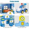 imageLiberty Imports Police Station Big Building Blocks 137 Pieces with Storage Box  Large Bricks Set Educational DIY Classic Construction Toy for Kids Compatible with Major Brands