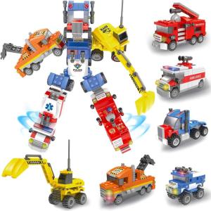 image570 PCS Robots Building for Kids  Build a Robot Construction Bricks Mecha Assembly Toys Vehicle Sets Compatible with Lego Gift for Boys Girls 612Mecha Robot
