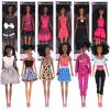 image12 Piece African American Black Toy Doll Playset 118quot Premium Fashion Diversity Dolls Variety Pack for Kids Girls Party Favors
