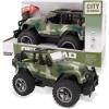 imageLiberty Imports Army Military Wrangler Friction Powered 116 Scale Model Off Road Vehicle wCar Button Light ampamp Sound Push ampamp Go Toy Rescue Battle Truck Toy