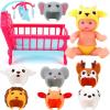 imageLiberty Imports 7inch My Sweet Mini Baby Doll with Animal Friends Theme Hats and Accessories Playset