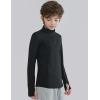 image3 Pack Boys Athletic Quarter Zip Pullover Shirts Lightweight Active Long Sleeve Jacket Tops with Thumb Holes for Youth KidsBlueBlackCharcoal