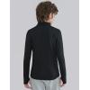 image3 Pack Boys Athletic Quarter Zip Pullover Shirts Lightweight Active Long Sleeve Jacket Tops with Thumb Holes for Youth KidsBlueBlackCharcoal