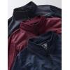 image3 Pack Boys Athletic Quarter Zip Pullover Shirts Lightweight Active Long Sleeve Jacket Tops with Thumb Holes for Youth KidsNavyBlackMaroon