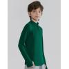 image3 Pack Boys Athletic Quarter Zip Pullover Shirts Lightweight Active Long Sleeve Jacket Tops with Thumb Holes for Youth KidsTealMaroonLight Gray