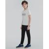 image3 Pack Boys Lightweight Jogger Pants Youth Athletic Sweatpants Kids Toddlers Clothes ApparelBlackOff WhiteCharcoal