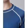 image3 Pack Boys UPF 50 Rash Guard Long Sleeve Swim Shirts Quick Dry UV Protection Swimwear for KidsOrangeLight BlueMidnight Navy