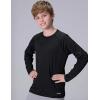image3 Pack Boys UPF 50 Rash Guard Long Sleeve Swim Shirts Quick Dry UV Protection Swimwear for KidsRedBlackSteel Blue