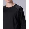 image3 Pack Boys UPF 50 Rash Guard Long Sleeve Swim Shirts Quick Dry UV Protection Swimwear for KidsRedBlackSteel Blue