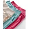 image3 Pack Womens 10 Bermuda Long Shorts Athletic KneeLength Shorts with Pockets Tummy Control Quick Dry CasualAquaOff WhiteHot Pink