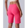 image3 Pack Womens 10 Bermuda Long Shorts Athletic KneeLength Shorts with Pockets Tummy Control Quick Dry CasualAquaOff WhiteHot Pink