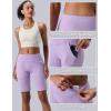 image3 Pack Womens 10 Bermuda Long Shorts Athletic KneeLength Shorts with Pockets Tummy Control Quick Dry CasualLilacPeach PinkNavy