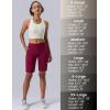 image3 Pack Womens 10 Bermuda Long Shorts Athletic KneeLength Shorts with Pockets Tummy Control Quick Dry CasualOrchidMaroonDusty Blue