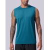 imageLiberty Imports Pack of 5 Mens Stretch Cool Dry Muscle Tank Tops Athletic Crewneck Sleeveless Workout ShirtsNavyGrayBlackMaroonGreen