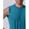 imageLiberty Imports Pack of 5 Mens Stretch Cool Dry Muscle Tank Tops Athletic Crewneck Sleeveless Workout ShirtsNavyGrayBlackMaroonGreen
