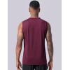 imageLiberty Imports Pack of 5 Mens Stretch Cool Dry Muscle Tank Tops Athletic Crewneck Sleeveless Workout ShirtsNavyGrayBlackMaroonGreen