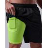 image3 Pack Mens 7quot Running Shorts with Compression Liner Pockets Athletic 2 in 1 Shorts for Workout Gym Quick DrySet 1