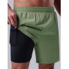 image3 Pack Mens 7quot Running Shorts with Compression Liner Pockets Athletic 2 in 1 Shorts for Workout Gym Quick DrySet 4