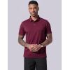 image3Pack Mens Golf Shirt Performance Sport Short Sleeve Moisture Wicking Dry Fit Golf Polo Active Shirts for MenGrayBlackMaroon