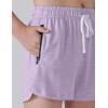 image4 Pack Youth Girls Athletic Shorts 3quot Girls Soccer Shorts Kids Workout Gym Clothes Activewear Apparel with Zipper PocketsPinkMintBaby BlueLight Lavender