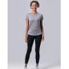 image5 Pack Womens Dry Fit Short Sleeve T Shirts Athletic Workout Tee Tops for Gym Yoga RunningNavyBlackDark GrayPrintedWhite Gradient
