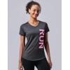 image5 Pack Womens Dry Fit Short Sleeve T Shirts Athletic Workout Tee Tops for Gym Yoga RunningNavyBlackDark GrayPrintedWhite Gradient
