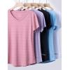 image5 Pack Womens Dry Fit Short Sleeve T Shirts Athletic Workout Tee Tops for Gym Yoga RunningRose PinkLavenderWhiteBlueBlack