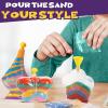 imageCreate Your Own Magic Sand Art Glitter Activity  Glow in the Dark Colored Custom Sand Kits for Kids  Includes 12 Bottles Funnels Sticks 60 Bags of Colorful Sand  DIY Arts and Crafts 24 Pack24 Pack