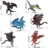 imageLiberty Imports 12 Pack Mythical Dragon Action Toy Figures Realistic Animal Collection Play Set Small Dragon Theme Party Favors ampamp Cake Toppers Toy for Kids